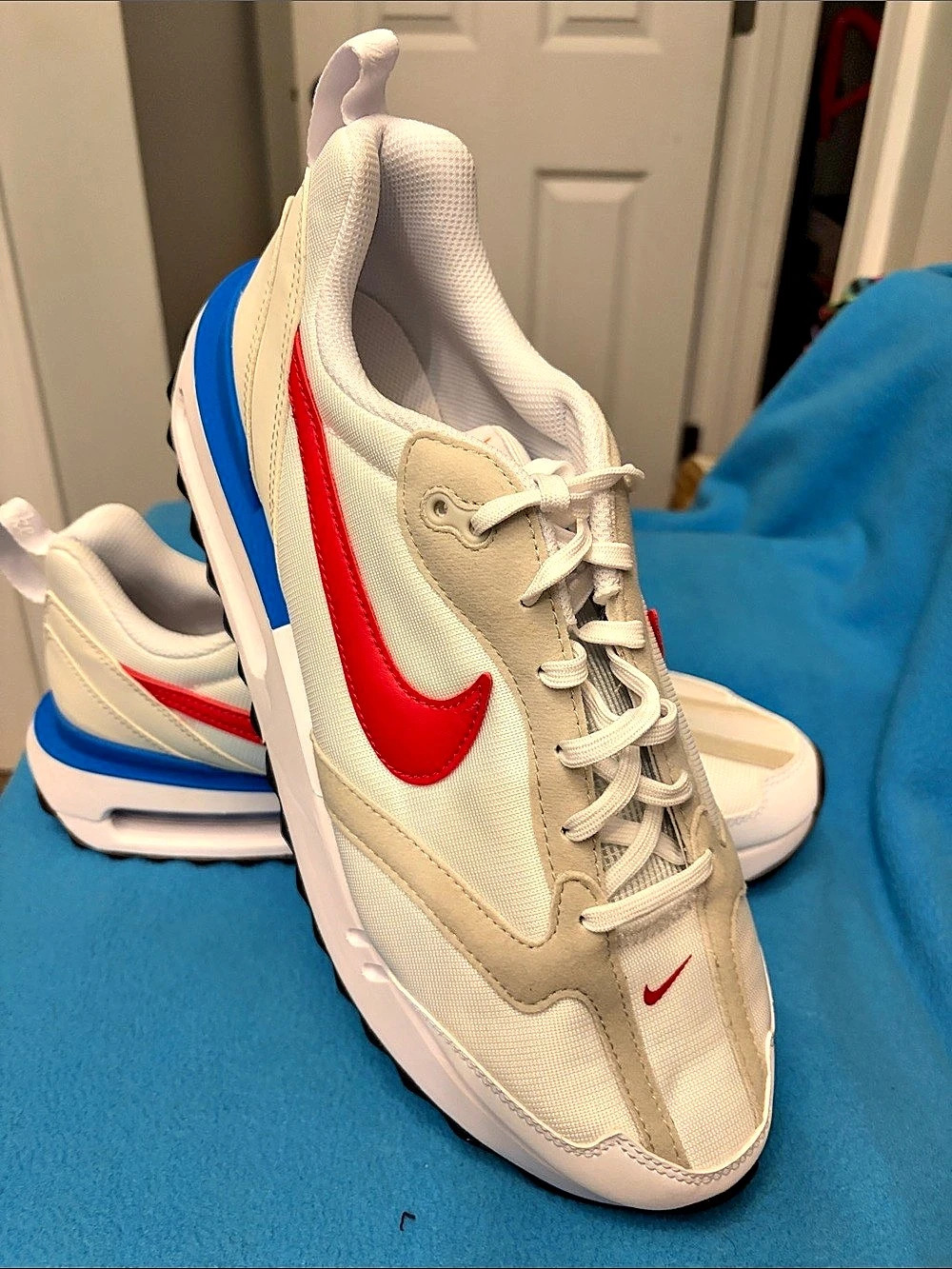 Nike Air Max Dawn Forrest Gump Athletic Shoes White & Blue US 12 NWT